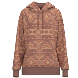 telluride pink and tan aztec pattern hoody