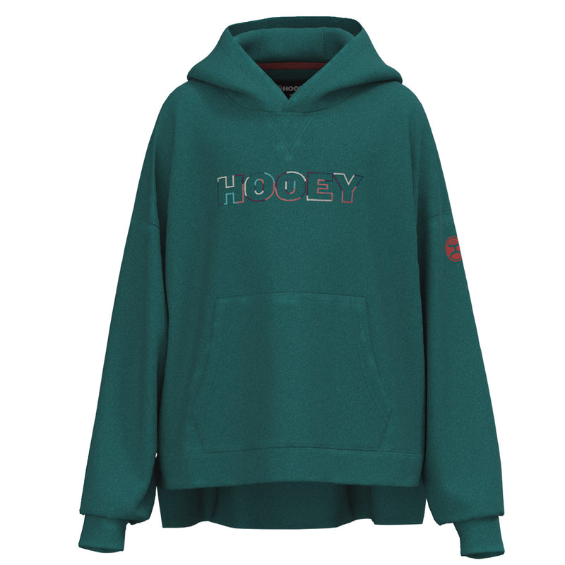 Youth Roomy deep lake hoody with multi colored logo