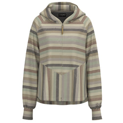 Quay cream, purple, teal, black serape pattern hoody with full zip