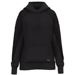 Chaparral black hoody with crochet mesh 