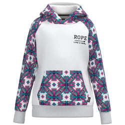 Youth "Rope Like A Girl" White/Aztec Hoody