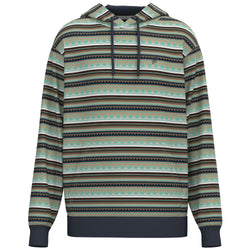 grey, navy, white, blue stripe pattern hoody