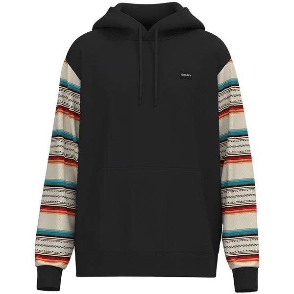 "Legendary Hoody" Roughy Hoody Black w/ Serape