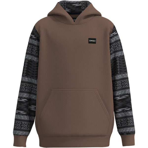 Youth "Legendary Hoody" Brown w/ Black & Grey Aztec