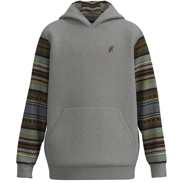 Youth "Polar Fleece" Grey w/Serape Hoody