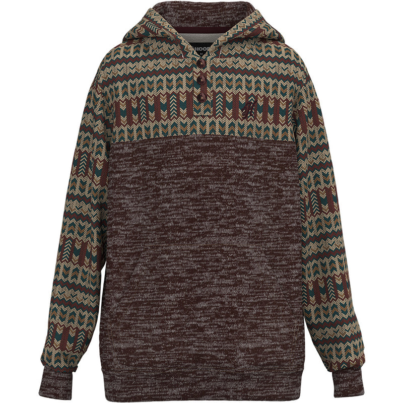 Youth "Jimmy" Maroon/Aztec Hoody