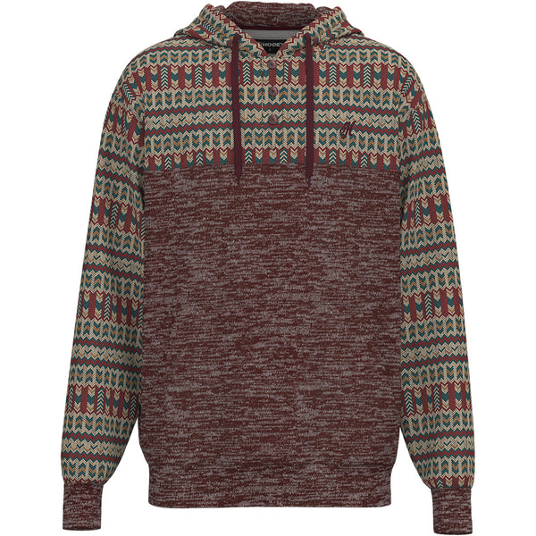 "Jimmy" Maroon/Aztec Hoody