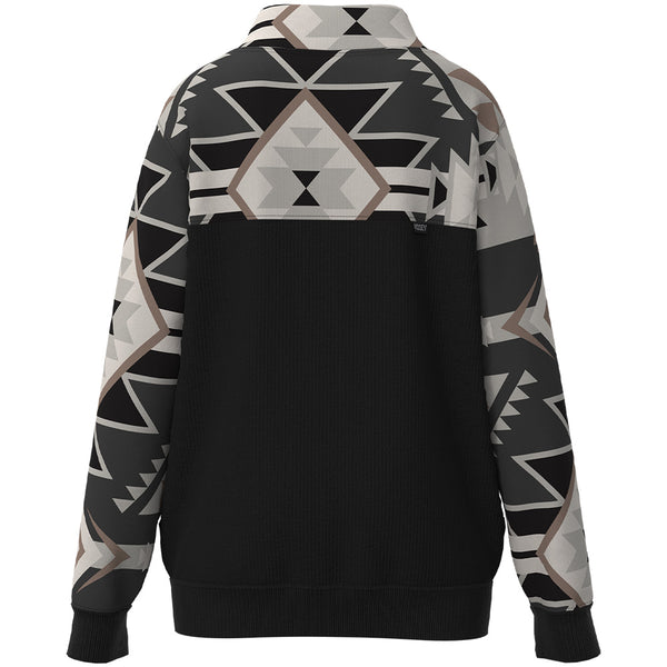 Youth "Stevie" Black/White w/Aztec Pullover