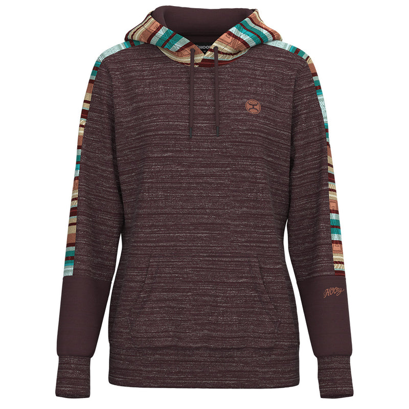 "Canyon" Maroon w/ Serape Pattern Hoody