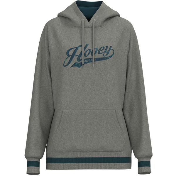 "Polar Fleece" Grey w/ Teal Hoody