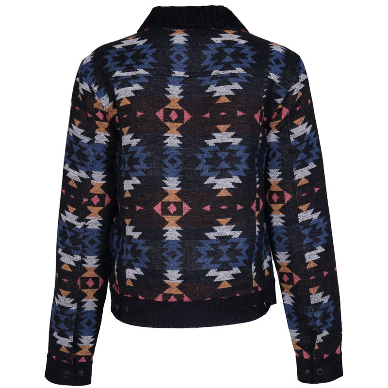 Youth Hooey Black Jacket w/ Aztec