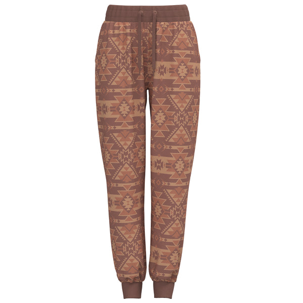 telluride pink and tan jogger with aztec pattern