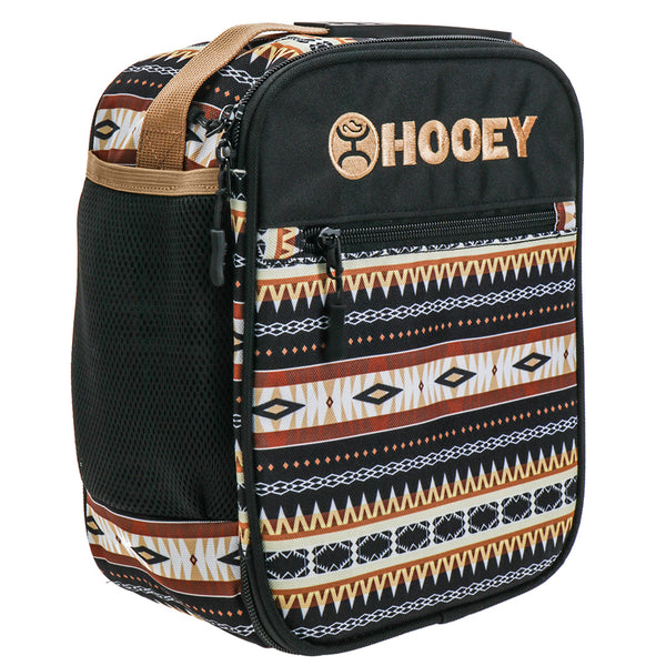 "Hooey Lunch Box" Black/Tan Aztec Pattern