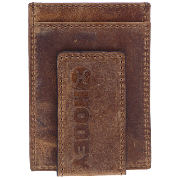 "Hooey Original " Money Clip Tan w/Sunset Serape Print