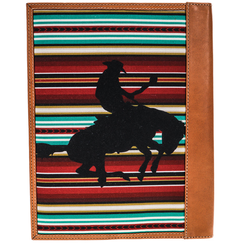 "Punchy Serape" Leather Notebook Cover Multi Color Serape