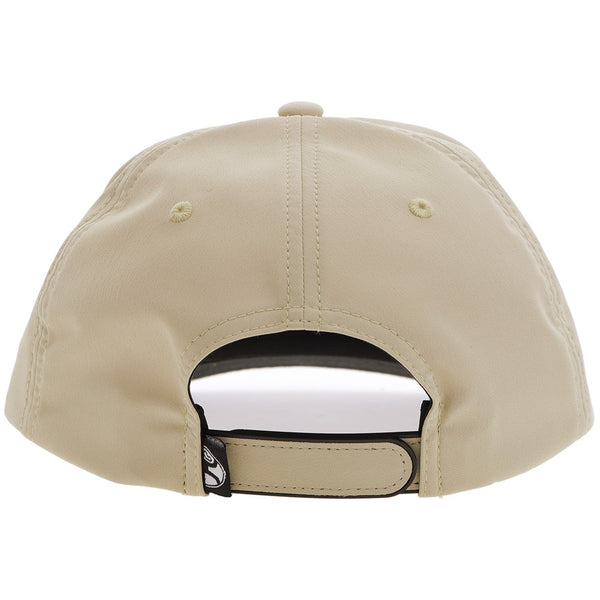 "CR104" Cactus Ropes Hat Tan w/Black/White Patch