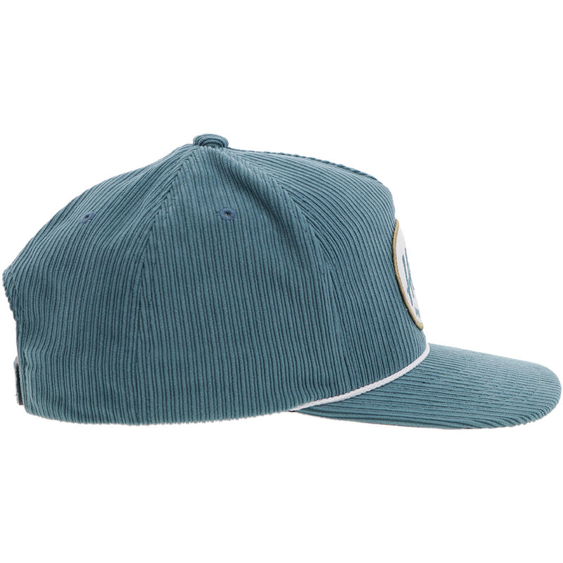 "Local" Hooey Hat Teal Corduroy w/White/Teal/Tan Patch