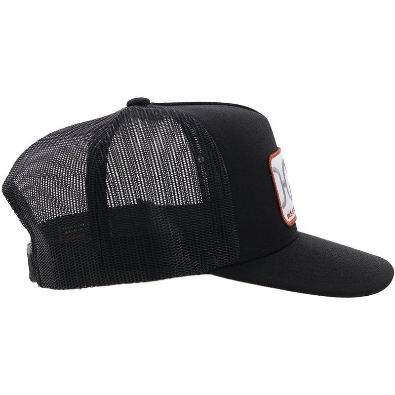 "Loop" Hooey Hat Black w/White/Orange Patch