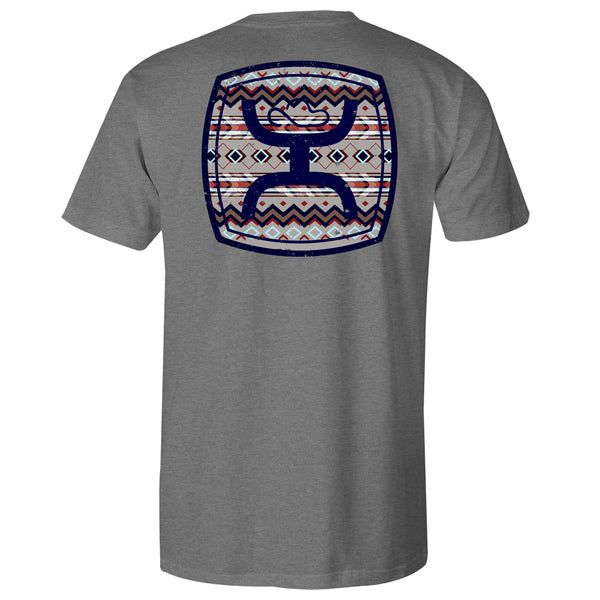 Zenith grey with multi color Aztec tee