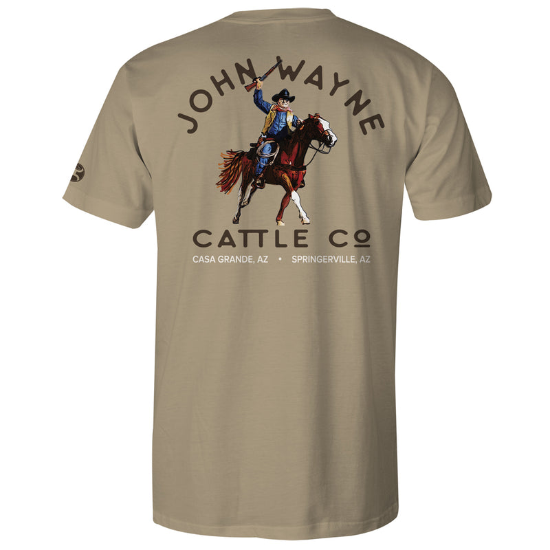 Tan and brown John Wayne tee