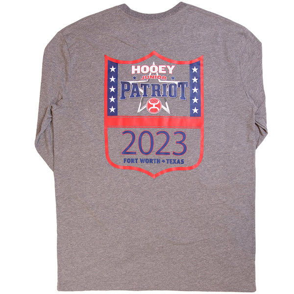 Youth Junior Patriot Grey Long Sleeve T-shirt