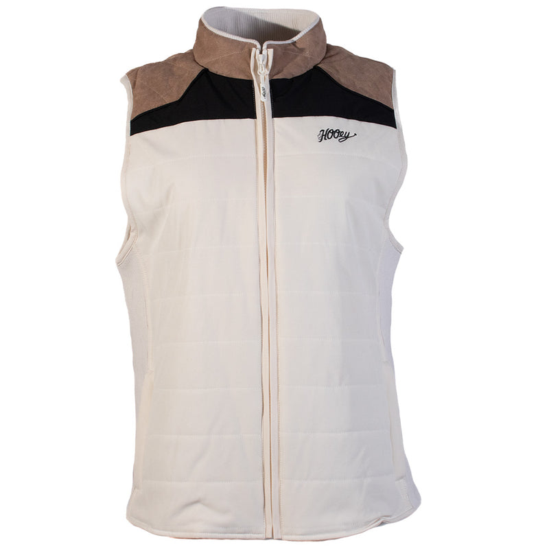 "Hooey Ladies Softshell Vest" Tan/Cream