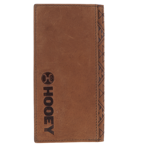 "Monterey" Rodeo Wallet Brown w/ Aztec Embossed Print