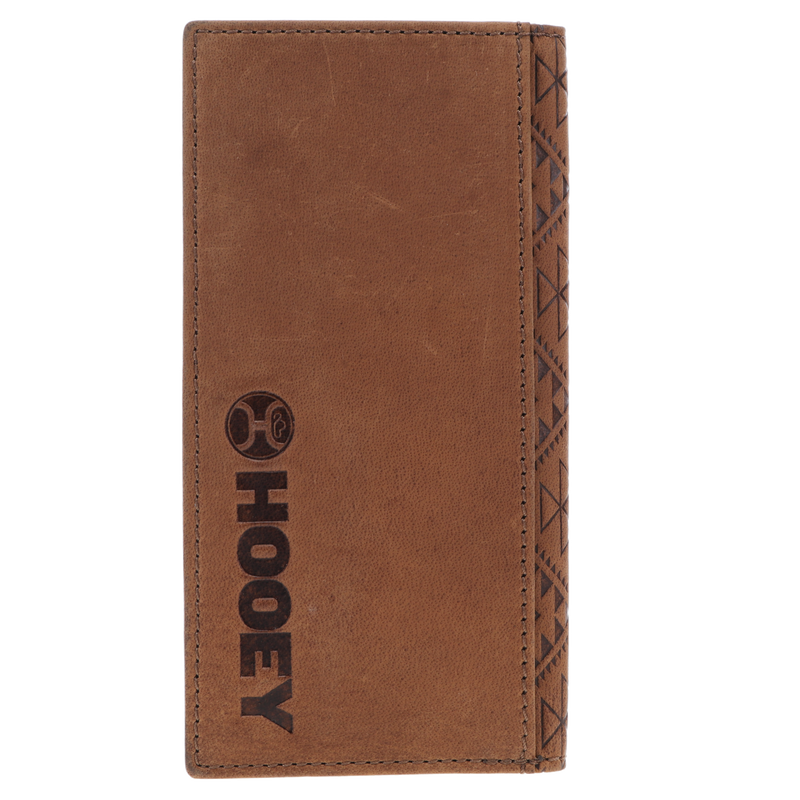 "Monterey" Rodeo Wallet Brown w/ Aztec Embossed Print