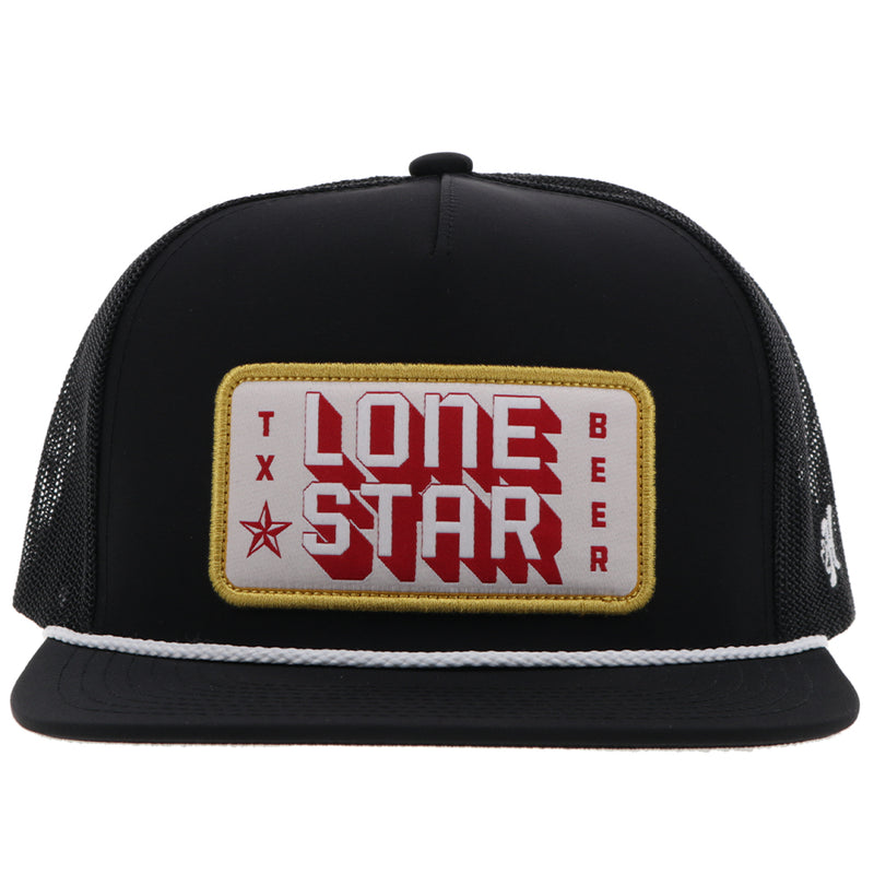 "Lone Star" Hat Black w/Red/White/Yellow Patch