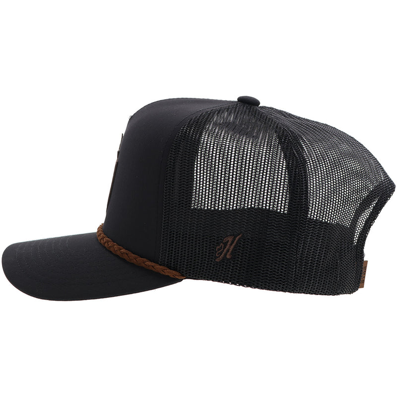 "Lone Star" Hat Black w/Leather Patch