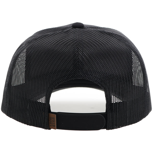 "Lone Star" Hat Black w/Leather Patch