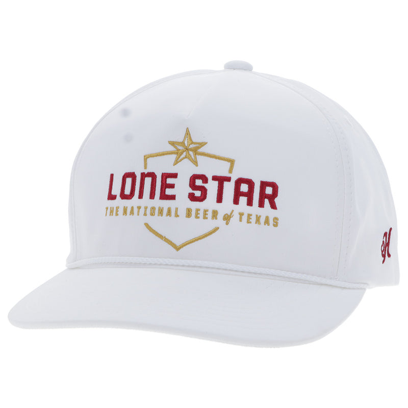 "Lone Star" Hat White w/Red & Gold Logo