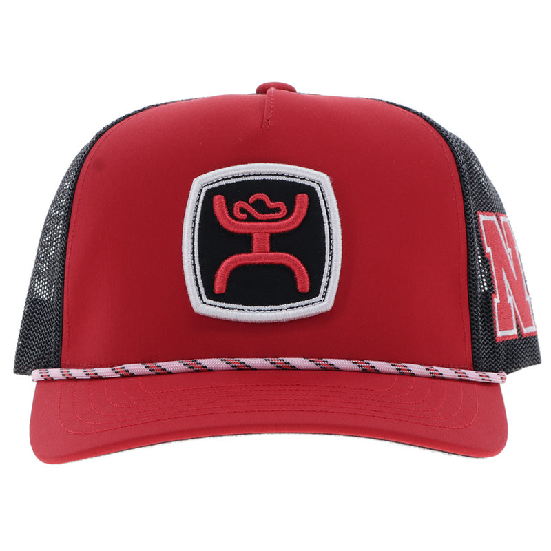 University Of Nebraska Hat Red/Black w/Hooey Patch