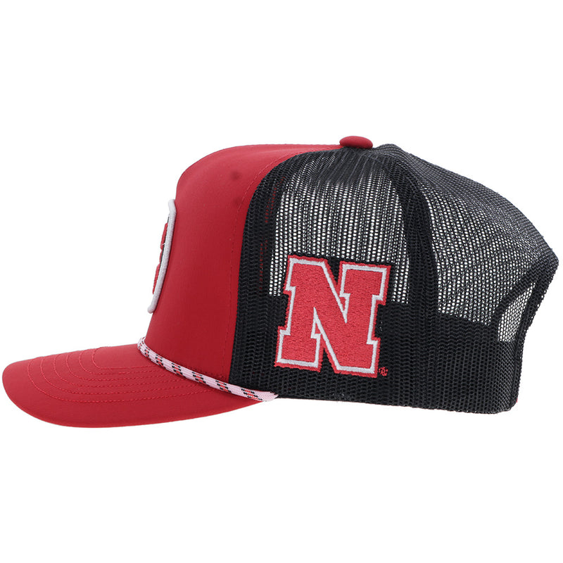 University Of Nebraska Hat Red/Black w/Hooey Patch