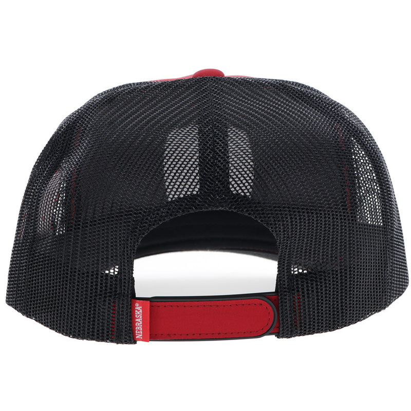 University Of Nebraska Hat Red/Black w/Hooey Patch