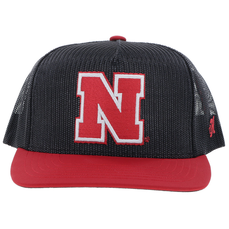 University Of Nebraska Hat Black/Red w/"N" Embroidery