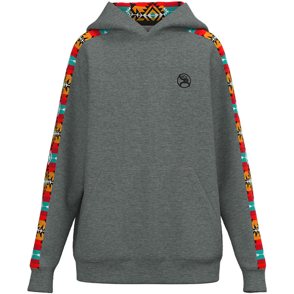 Youth "Canyon" Grey w/Orange Aztec Roughy Hoody