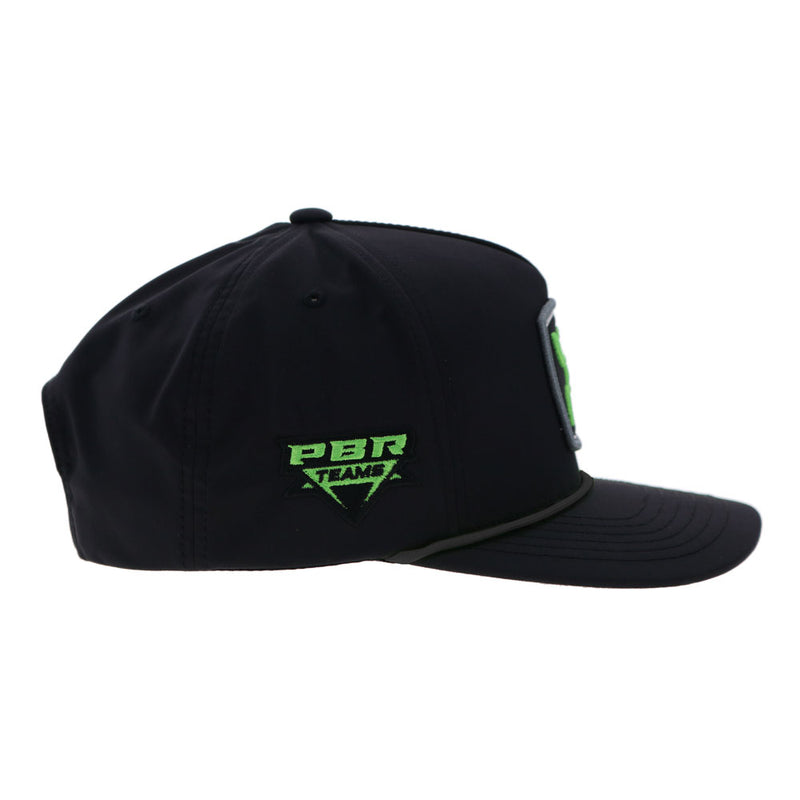 "Austin Gamblers" Black Hat w/White /Neon Green Hooey Logo