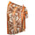 Ladies Sarong Brown/Cream Cow Print