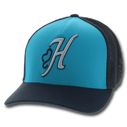 "Skipper" Turquoise/Black Hat