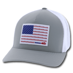 "Liberty Roper" Grey/White Hat