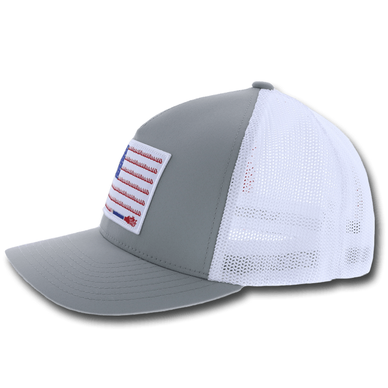 "Liberty Roper" Grey/White Hat