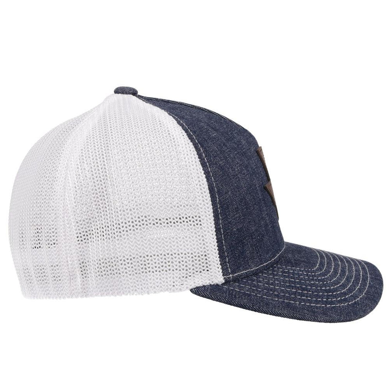 "Tejas" Denim/White Hat