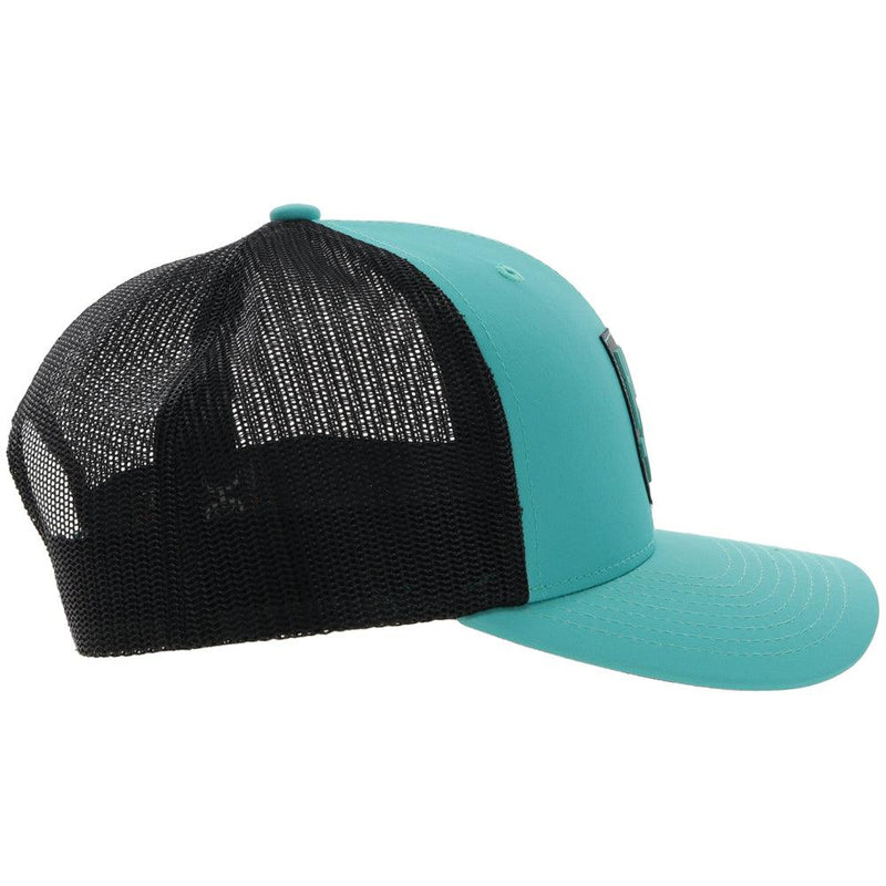 Right side of the Turquoise and black "Bronx" hat