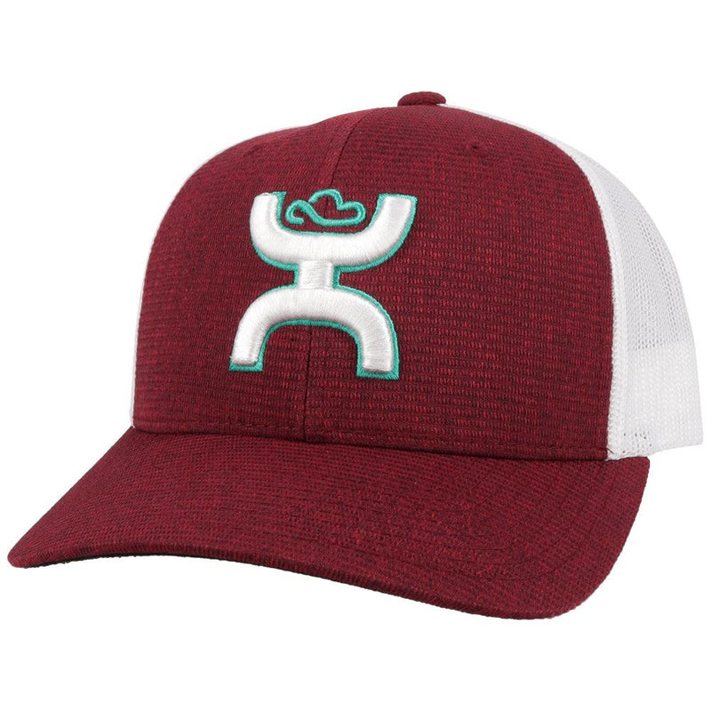 "Sterling" Maroon/White Hat