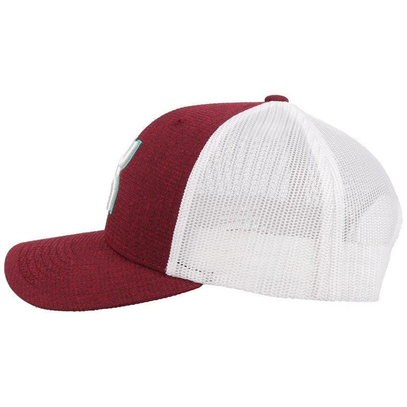 "Sterling" Maroon/White Hat