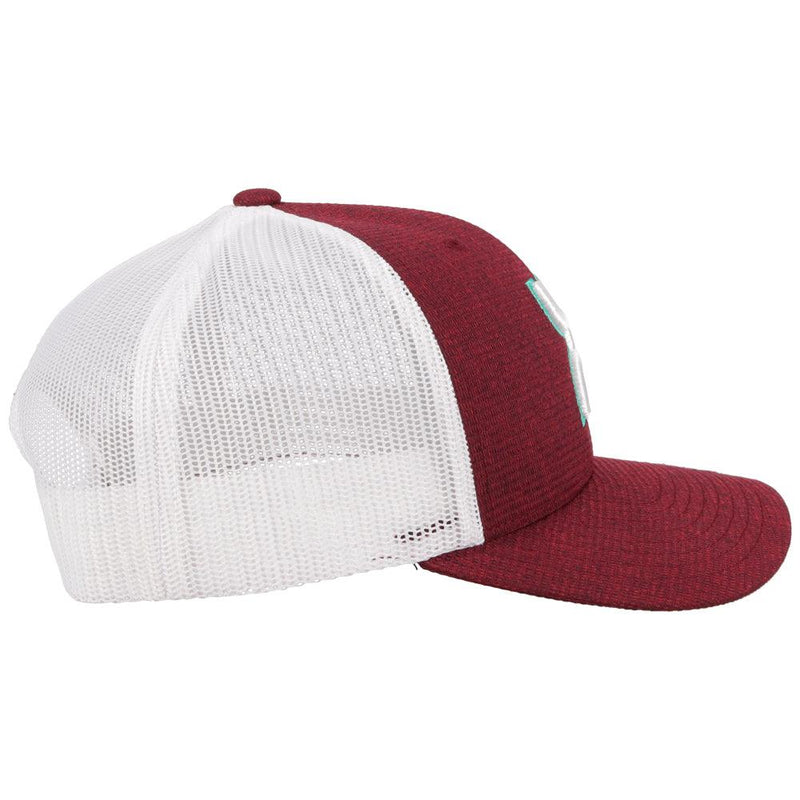 "Sterling" Maroon/White Hat