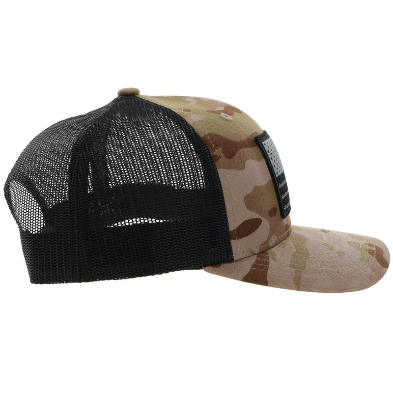 "Liberty Roper" Camo/Black Snapback Hat