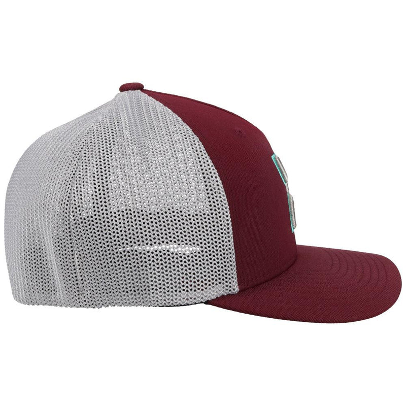 "Coach" Maroon/Grey Youth Hat