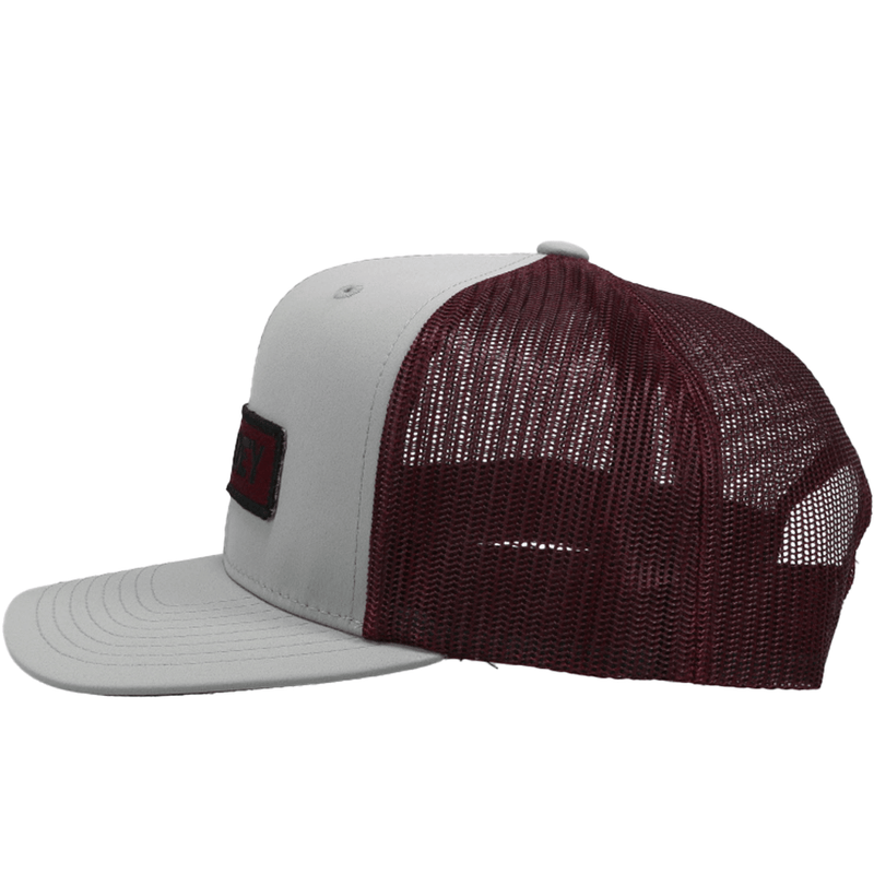 "Lock up" Grey/Maroon Hat